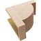 Ekena Millwork 7"W x 14"D x 14"H Classic Alpine Rough Cedar Woodgrain TimberThane Corbel, Primed Tan CORUR07X14X14ALPRCPR - alternate 2